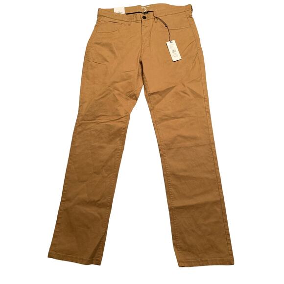 Kenneth Cole MenSz34x32 Golf Performance Straight Leg Brown - Picture 1 of 8